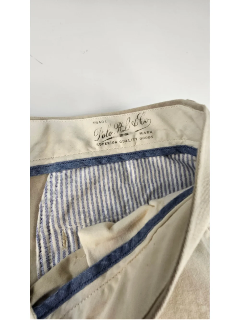 Polo Ralph Lauren Men’s Chino Pants 33x32 Relaxed Fit Beige Khaki Cotton